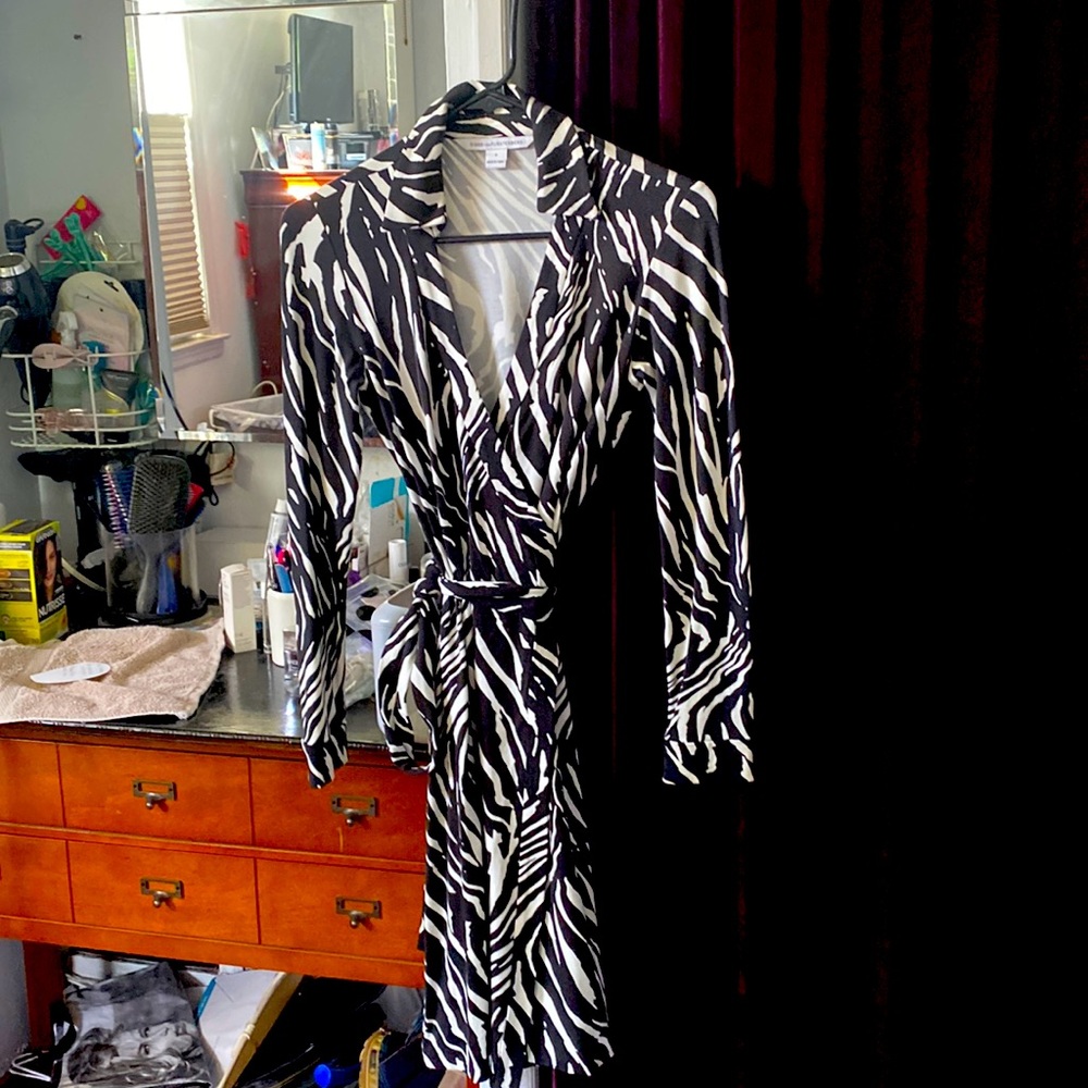 Diane vonFurstenberg Zebra wrap dress